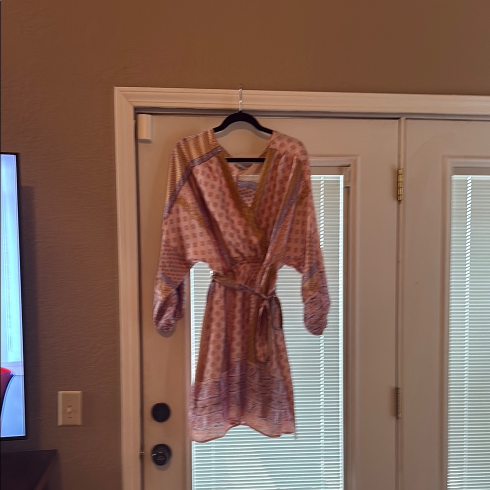 Pink and Purple Patterned Dress